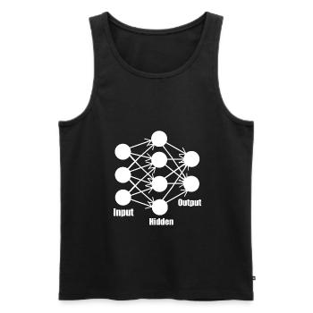 Neural Network Deep Learning Machine Geschenk - Männer Premium Bio Tank Top - Schwarz - Vorne - AI Model Male 178 light (178cm)