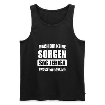 Bosnien Bosnier Jebiga Geschenk - Männer Premium Bio Tank Top - Schwarz - Vorne - AI Model Male 178 light (178cm)