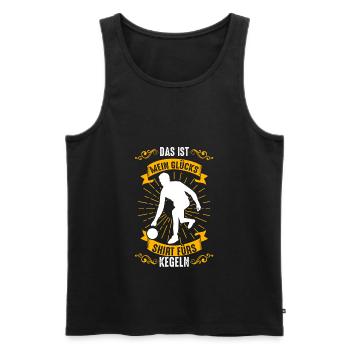 Kegeln Kegler Kegelbahn Geschenk - Männer Premium Bio Tank Top - Schwarz - Vorne - Michal (187cm)