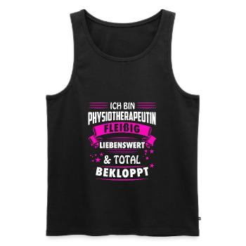 Physiotherapeutin Physiotherapie Physiotherapeut - Männer Premium Bio Tank Top - Schwarz - Vorne - Michal (187cm)