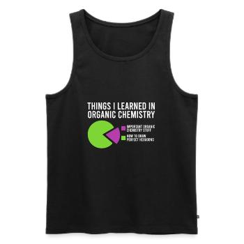 Cadeau de science chimiste chimiste - Débardeur bio Premium Homme - noir - Devant - Michal (187cm)