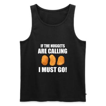 Nuggets Nug Lover Nuggets Gift - Men's Premium Organic Tank Top - black - Front - Michal (187cm)