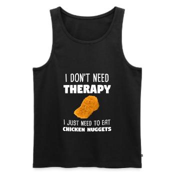 Nuggets Nug Lover Chicken Nuggets Gift - Débardeur bio Premium Homme - noir - Devant - AI Model Male 178 light (178cm)
