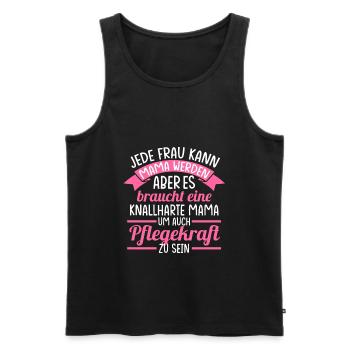 Pflegekraft Pflegekräfte Beruf Geschenk - Männer Premium Bio Tank Top - Schwarz - Vorne - Michal (187cm)