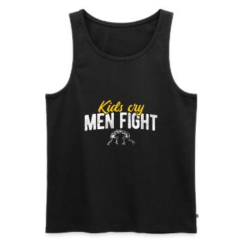 Grappling Martial Arts Wrestling - Männer Premium Bio Tank Top - Schwarz - Vorne - Michal (187cm)