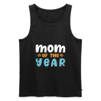 Fête des mères Maman - Débardeur bio Premium Homme - noir - Devant - Michal (187cm)