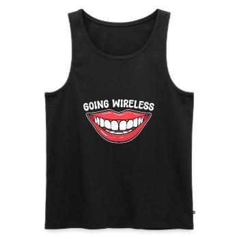 Lustiger Kieferorthopäden Zahnarzt - Männer Premium Bio Tank Top - Schwarz - Vorne - Michal (187cm)