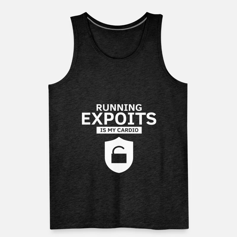 Cybersecurity Design for Hackers and Cyber Security Men's Premium Organic Tank Top