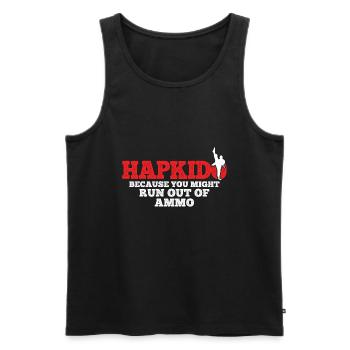 Koreanischer Kampfsport Hapkido - Männer Premium Bio Tank Top - Schwarz - Vorne - Michal (187cm)
