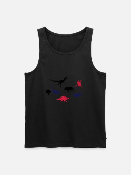 Dinosaurs for children - Men's Premium Organic Tank Top - black