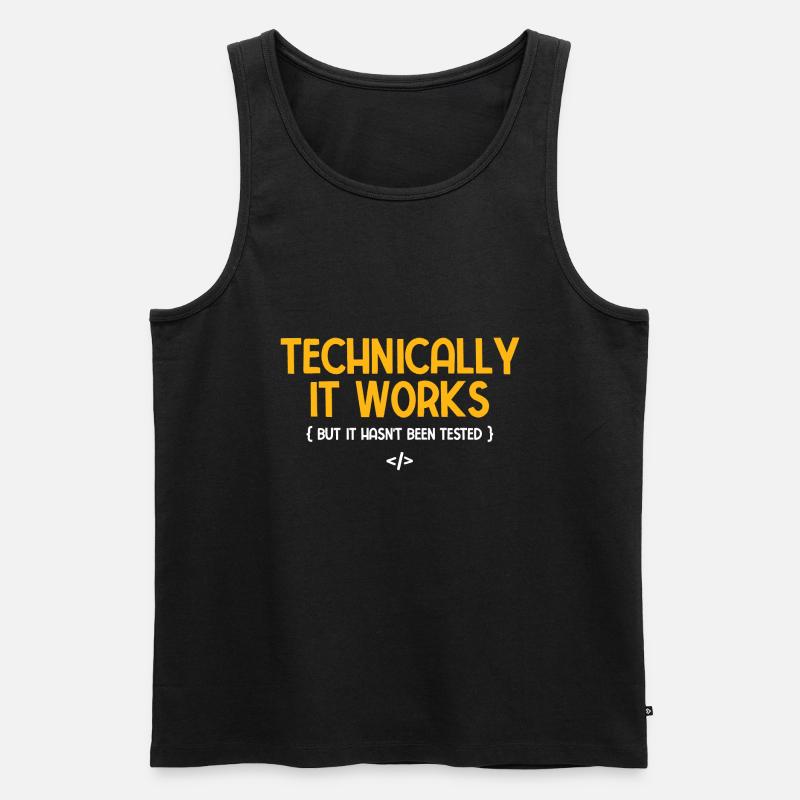 Software Ingenieur Informatiker Programmierer - Männer Premium Bio Tank Top - Schwarz