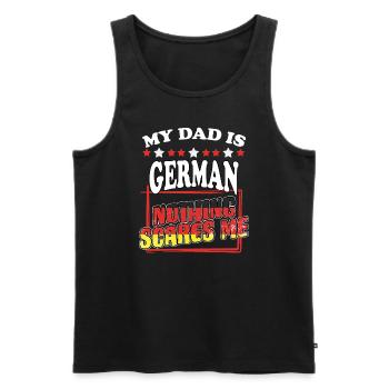 Drôle Allemagne Allemagne Papa Pride pour - Débardeur bio Premium Homme - noir - Devant - Michal (187cm)