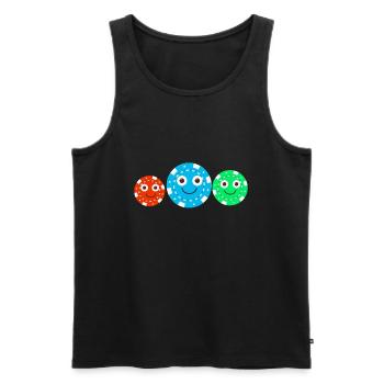 poker,famille,famille de poker,jetons,jeu,jeu de poker - Débardeur bio Premium Homme - charbon - Devant - Alexander (188cm)