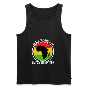 Black history is american history - Men's Premium Organic Tank Top - black - Front - Michal (187cm)