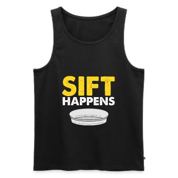 Gold Digger Gold Panning Gold Mining Designs - Men's Premium Organic Tank Top - black - Front - AI Model Male 178 light (178cm)