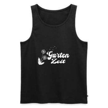 Garten Zeit Beet Gärtner Blumen Rasenmähen Hecke - Männer Premium Bio Tank Top - Schwarz - Vorne - Michal (187cm)