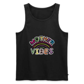 Mother's Day Mom Mom Mom - Men's Premium Organic Tank Top - black - Front - AI Model Male 178 light (178cm)