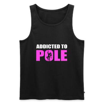 Lustiger Pole Tänzer Stangentänzerin - Männer Premium Bio Tank Top - Schwarz - Vorne - Michal (187cm)