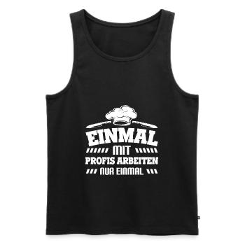 Coole Hobby Koch Chefkoch Küchen Geschenke - Männer Premium Bio Tank Top - Schwarz - Vorne - Michal (187cm)