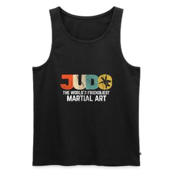 Japanischer Kampfsport Judo - Männer Premium Bio Tank Top - Schwarz - Vorne - Michal (187cm)