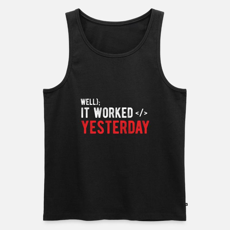 Software Ingenieur Informatiker Programmierer - Männer Premium Bio Tank Top - Schwarz