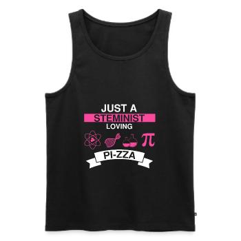 Professorin Steminist Designs für Equality Stem - Männer Premium Bio Tank Top - Schwarz - Vorne - AI Model Male 178 light (178cm)