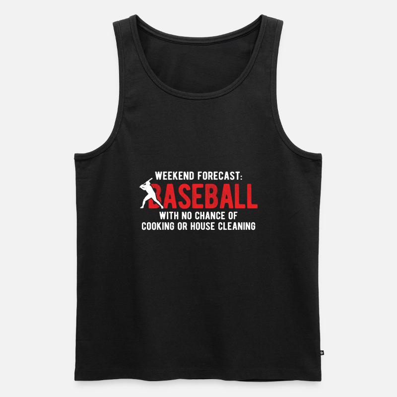 Baseball - Männer Premium Bio Tank Top - Schwarz