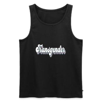 Transgender Trans Pride LGBTQ Queer CSD - Men's Premium Organic Tank Top - black - Front - Michal (187cm)