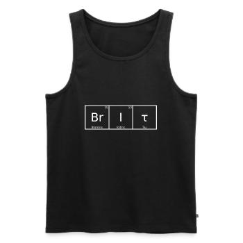 Brit Name Prénom Chimie Éléments du tableau périodique - Débardeur bio Premium Homme - noir - Devant - Michal (187cm)