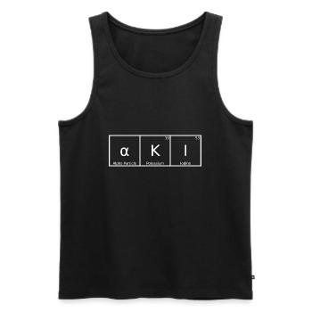 Aki Name Vorname Chemie Periodensystem Elemente - Männer Premium Bio Tank Top - Schwarz - Vorne - Michal (187cm)