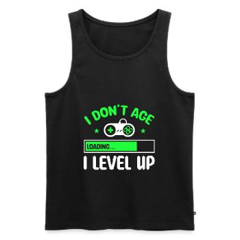 Jeux vidéo gamer Drôles cadeaux de jeu - Débardeur bio Premium Homme - noir - Devant - Michal (187cm)
