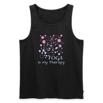 Yoga yoga - Männer Premium Bio Tank Top - Schwarz - Vorne - Michal (187cm)