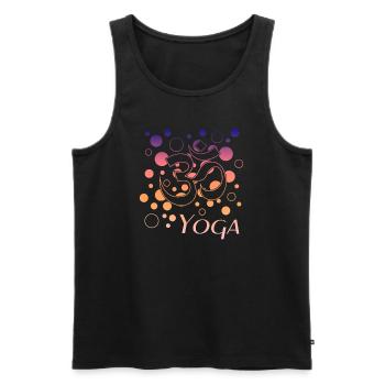 Yoga yoga - Männer Premium Bio Tank Top - Schwarz - Vorne - Michal (187cm)