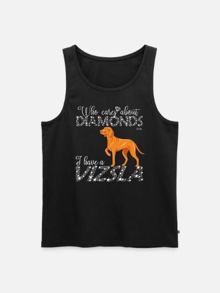 Vizsla Diamond - Men's Premium Organic Tank Top - black