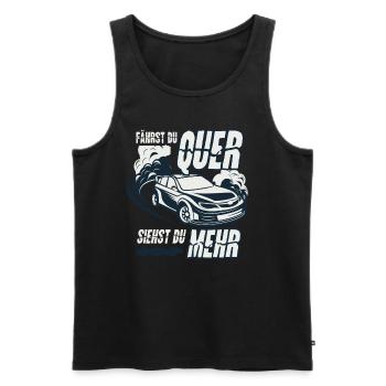 Driften Spruch Drift - Männer Premium Bio Tank Top - Schwarz - Vorne - Michal (187cm)