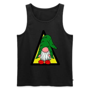 Zwerg Zwerge Wichtel Märchenfigur Kinder Baby - Männer Premium Bio Tank Top - Schwarz - Vorne - Michal (187cm)