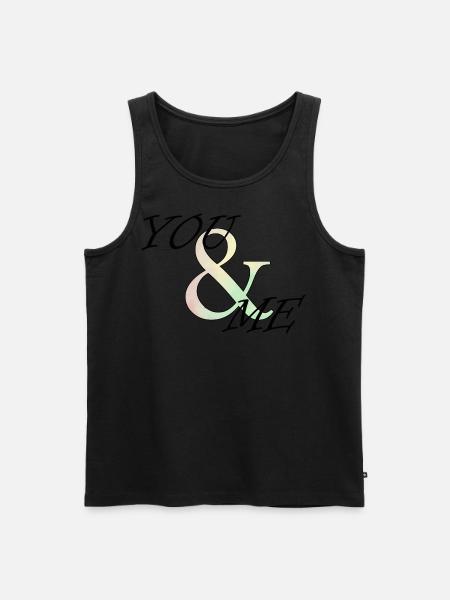 You&Me - Männer Premium Bio Tank Top - Schwarz