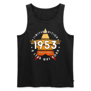A Star was born 1953 original limited edition - Men's Premium Organic Tank Top - black - Front - AI Model Male 178 light (178cm)