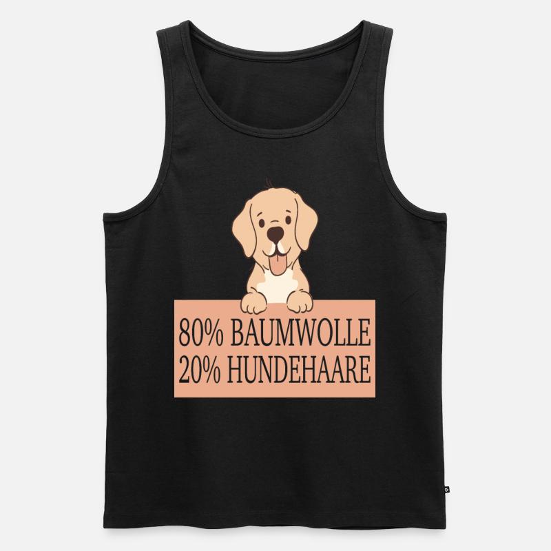 Welpe - Männer Premium Bio Tank Top - Schwarz