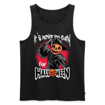 It ́s never too early for Halloween - Men's Premium Organic Tank Top - black - Front - Michal (187cm)