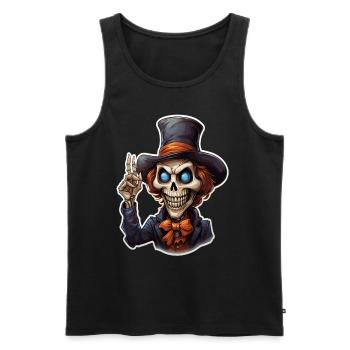 Partys, Süßigkeiten - Männer Premium Bio Tank Top - Schwarz - Vorne - Michal (187cm)