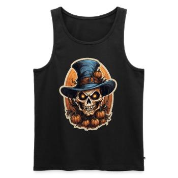 Partys, Süßigkeiten - Männer Premium Bio Tank Top - Schwarz - Vorne - Michal (187cm)