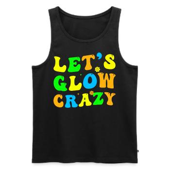 Laisser briller Crazy Retro Citation colorée - Débardeur bio Premium Homme - noir - Devant - AI Model Male 178 light (178cm)