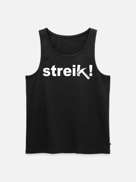 Strike - Men's Premium Organic Tank Top - black