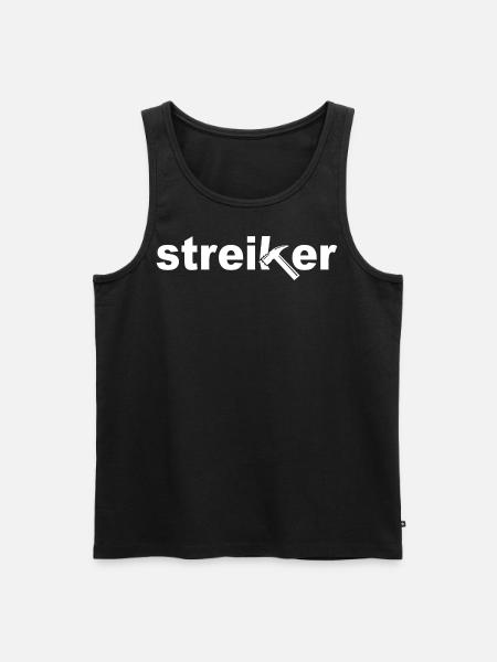 Strikers - Men's Premium Organic Tank Top - black