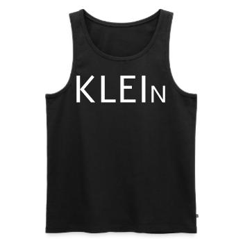 Klein - Männer Premium Bio Tank Top - Schwarz - Vorne - AI Model Male 178 light (178cm)