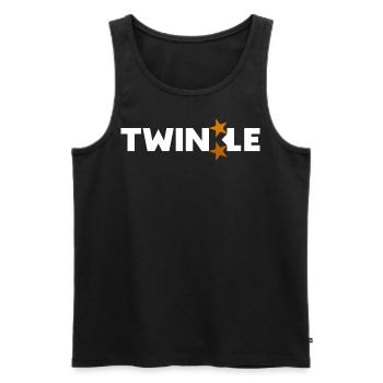 Twinkle - Men's Premium Organic Tank Top - black - Front - AI Model Male 178 light (178cm)