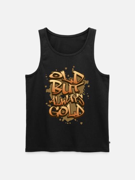 Old but always Gold Graffiti - Men's Premium Organic Tank Top - black