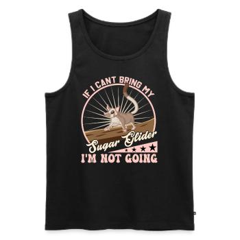 sugar, glider, gliders, love, cute, - Men's Premium Organic Tank Top - black - Front - Michal (187cm)