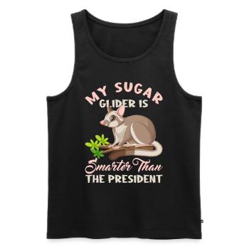 sugar, glider, gliders, love, cute, - Men's Premium Organic Tank Top - black - Front - Michal (187cm)